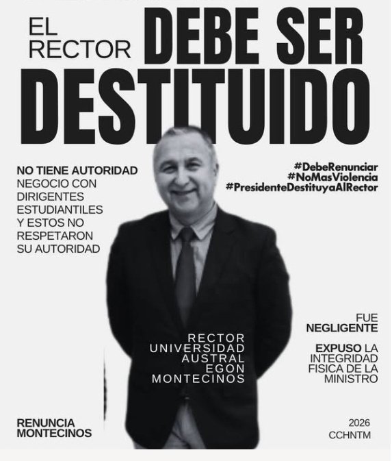 catita1289's tweet photo. NO nos desconcentramos,
acá no se cumplió la ley secuestraron a la ministra por dos horas, le hicieron violencia física y verbal !! acá deben caer todos los responsables !! 
#QueSeCumplaLaLey
#NoMasImpunidad
#EstadoDeDerechob
#FueraElRector
#FueraLosResponsables 
#CarcelParaLosCulpables