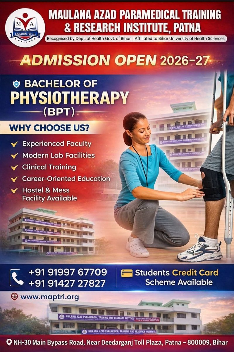 palviphysio's tweet photo. Admission open for 2026 session https://t.co/bgJlhfZh14
