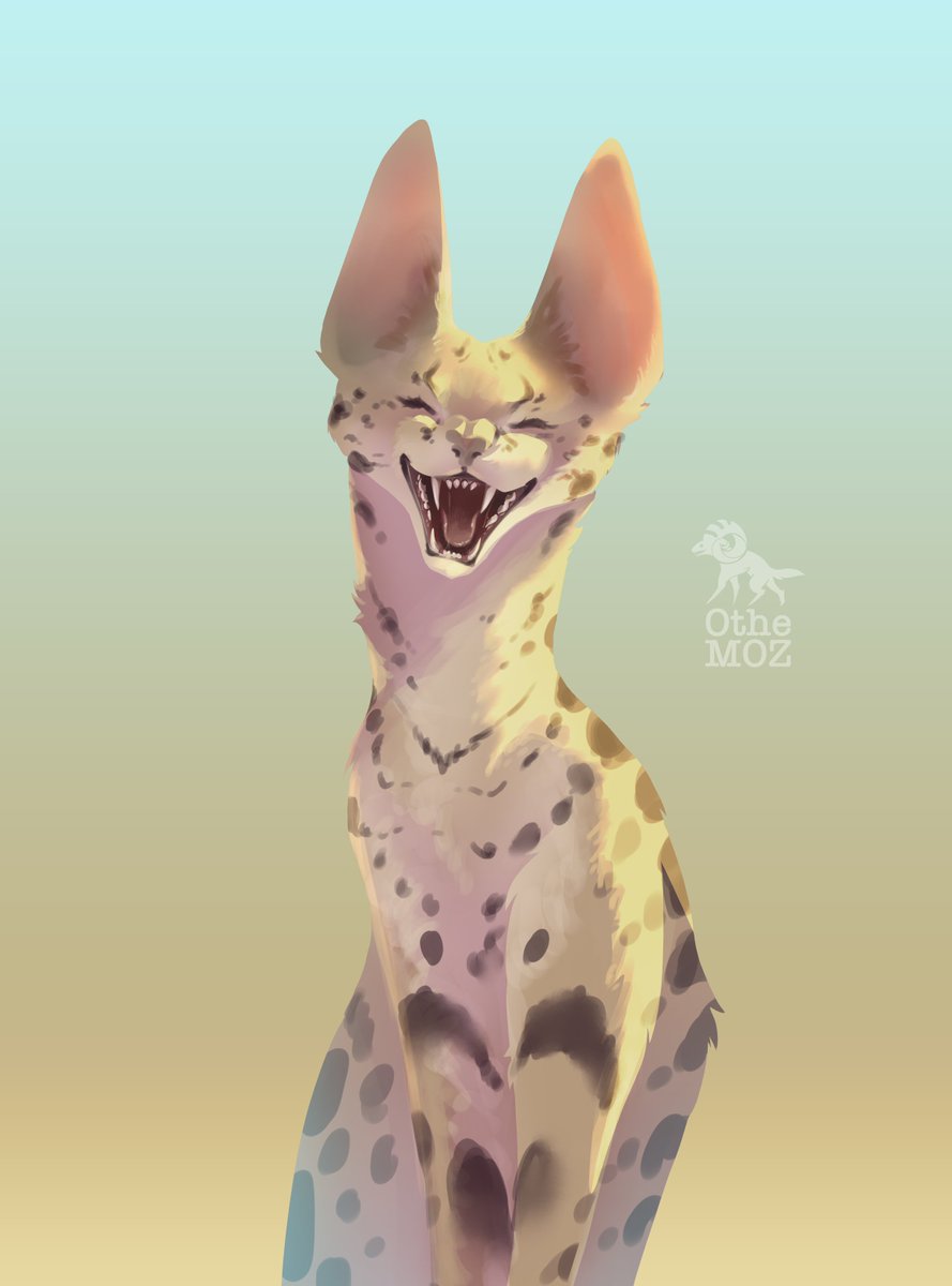 othemoz's tweet image. This is my study illustration. There is still something to be improved, but even now it looks complete, which I am very happy about. This is exactly the result I wanted to achieve :3

#serval #art #wildcat #study