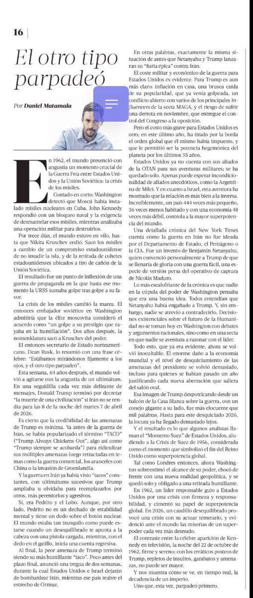 El otro tipo parpadeó