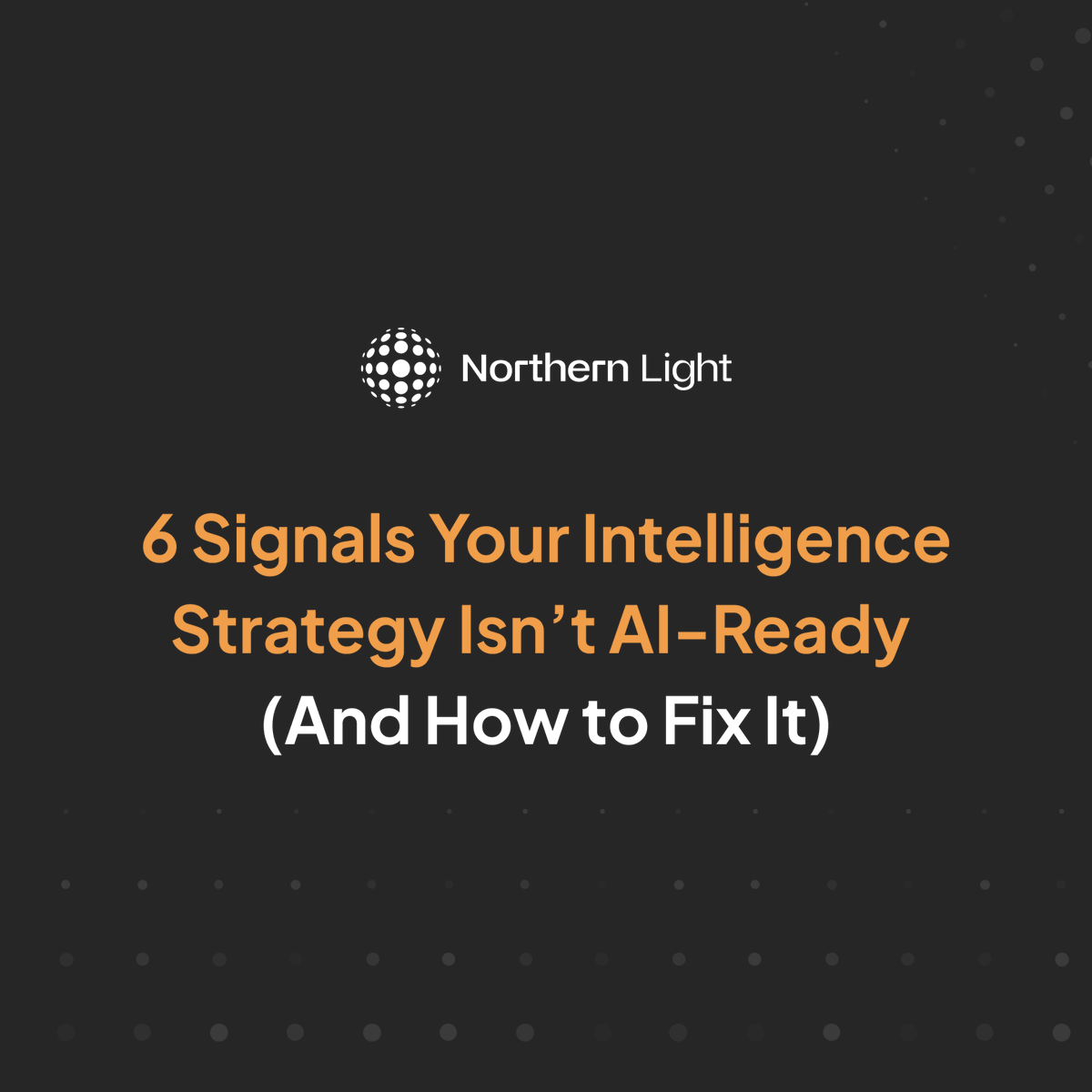 northernlight's tweet image. Are you truly AI-ready?

Fragmented data, low trust in outputs, and delayed insights are common blockers.

6 signals to watch—and how to address them: northernlight.com/blog/6-signals…

#AIReadiness #EnterpriseAI #DataStrategy #AI