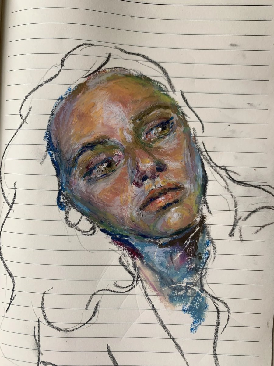 emerdayton's tweet photo. oil pastel sketch https://t.co/X1rE6AoF7c