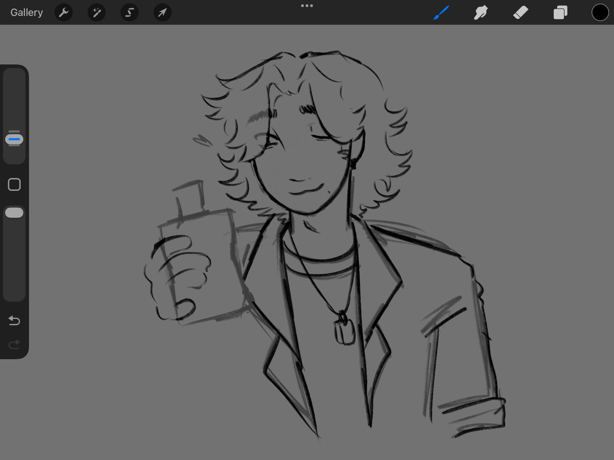 r4dst4tic's tweet image. Shity daisuke doodle but i miss him