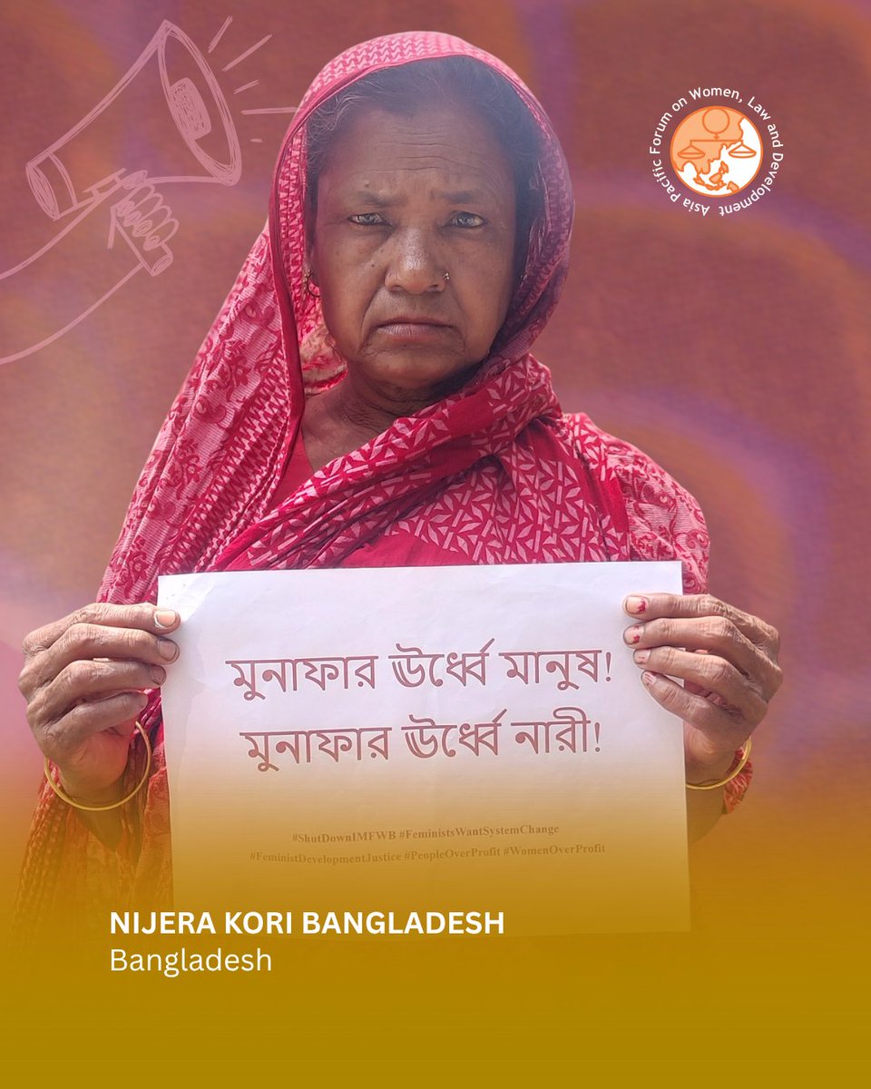 apwld's tweet photo. Join us in a virtual rally led by grassroots women from across the Asia Pacific, to expose, oppose and mobilise against IMF-WB, in time for its Spring Meetings in D.C.
#ShutDownIMFWB #FeministsWantSystemChange #FeministDevelopmentJustice #PeopleOverProfit #WomenOverProfit https://t.co/9zRWeza65z