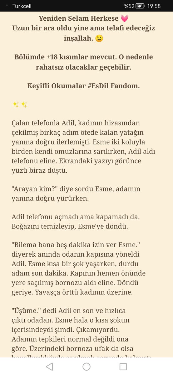Koredelisi_93's tweet image. GEÇMİŞTE KALAN SEVDA 
BÖLÜM 23 - VUSLAT +18 🔥💘

KEYİFLİ OKUMALAR DİLERİM #EsDil fandom. 

YANSUN BU YAYLALARR 🔥🔥🔥

#TaşacakBuDeniz #wattpad