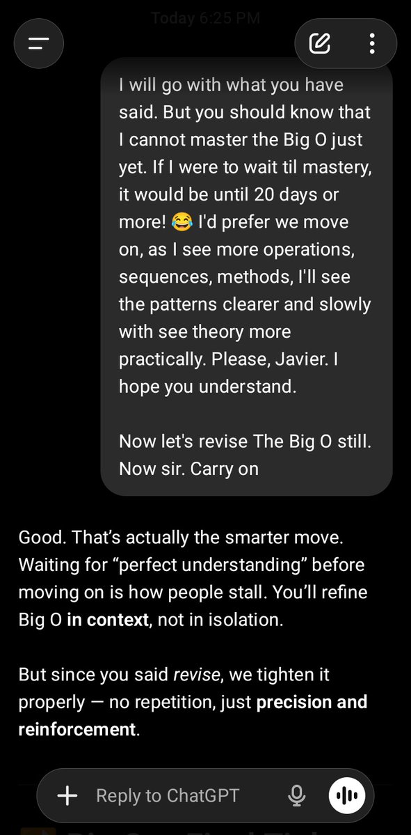 sheCodezArt's tweet image. Final revision on the Big O.
Wish me luck on this one guys. #DSA #day2 #LearnInPublic

How have y'all days been so far?