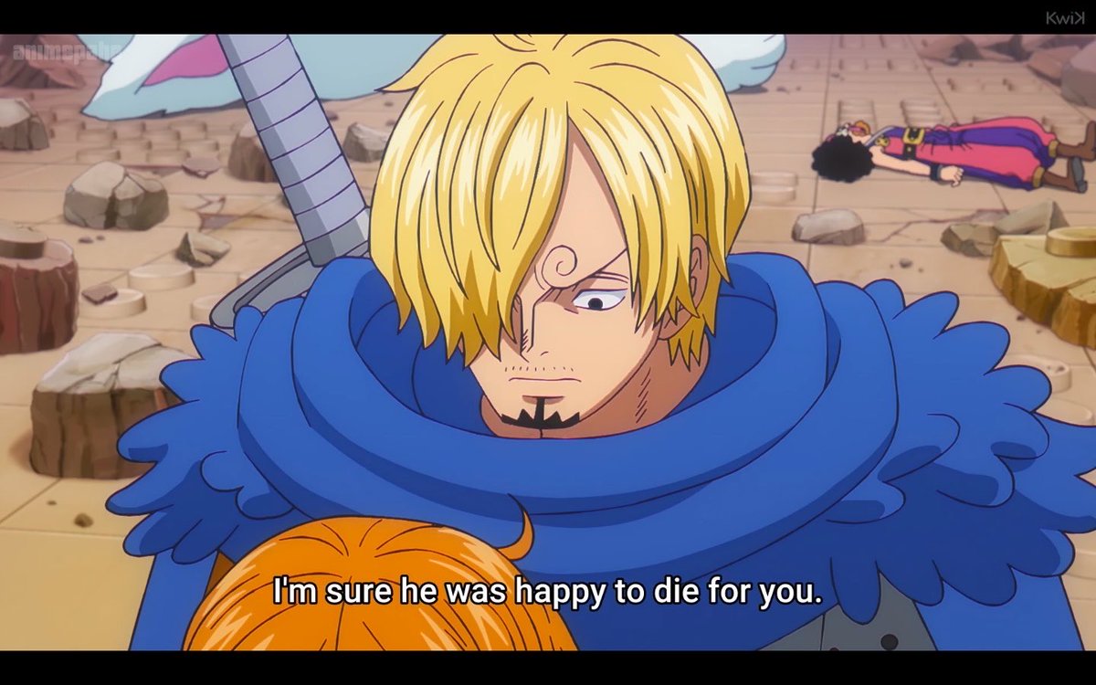 why is sanji so chill about usopps death LMFAO?😭