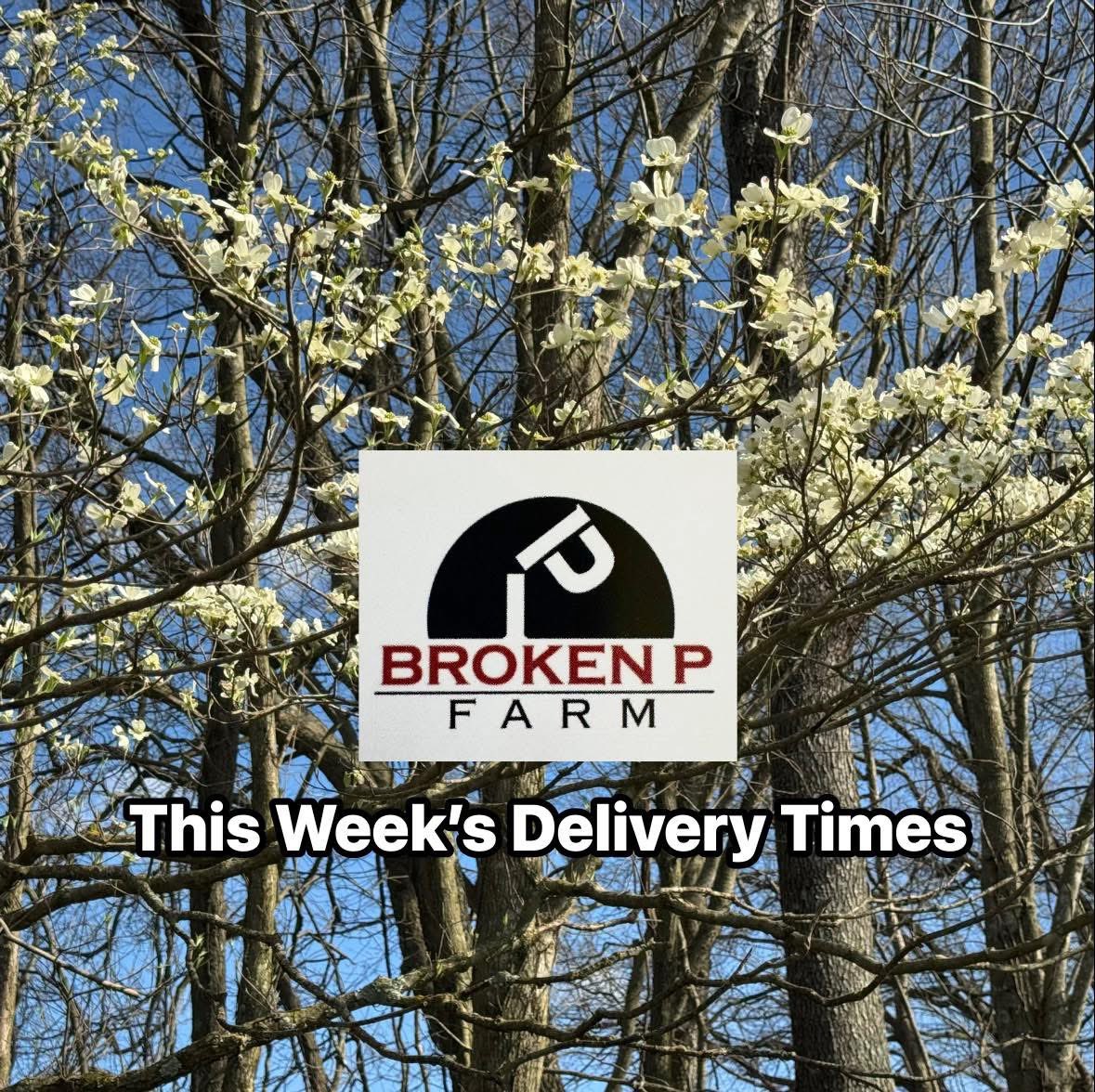 Order online: 
brokenpfarm.com
We will contact you after you order-please check your email.

🚜 Farm Pickup: 10am-12 
order by 8am
M-T-W-Th

Free Greene Co delivery:
🚚Lunch 12-1pm: M-T-W-Th
order by 8am

PM delivery: order by 10am
🚚 Wed 

Closed Friday-Saturday-Sunday