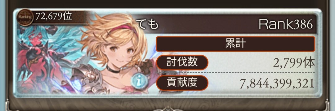 temo_alfred's tweet photo. 復帰して久々の古戦場はぎりぎり10万位は入れました
やってない間にボーダーが上がりすぎてて焦りました https://t.co/w4cSOHU6AA