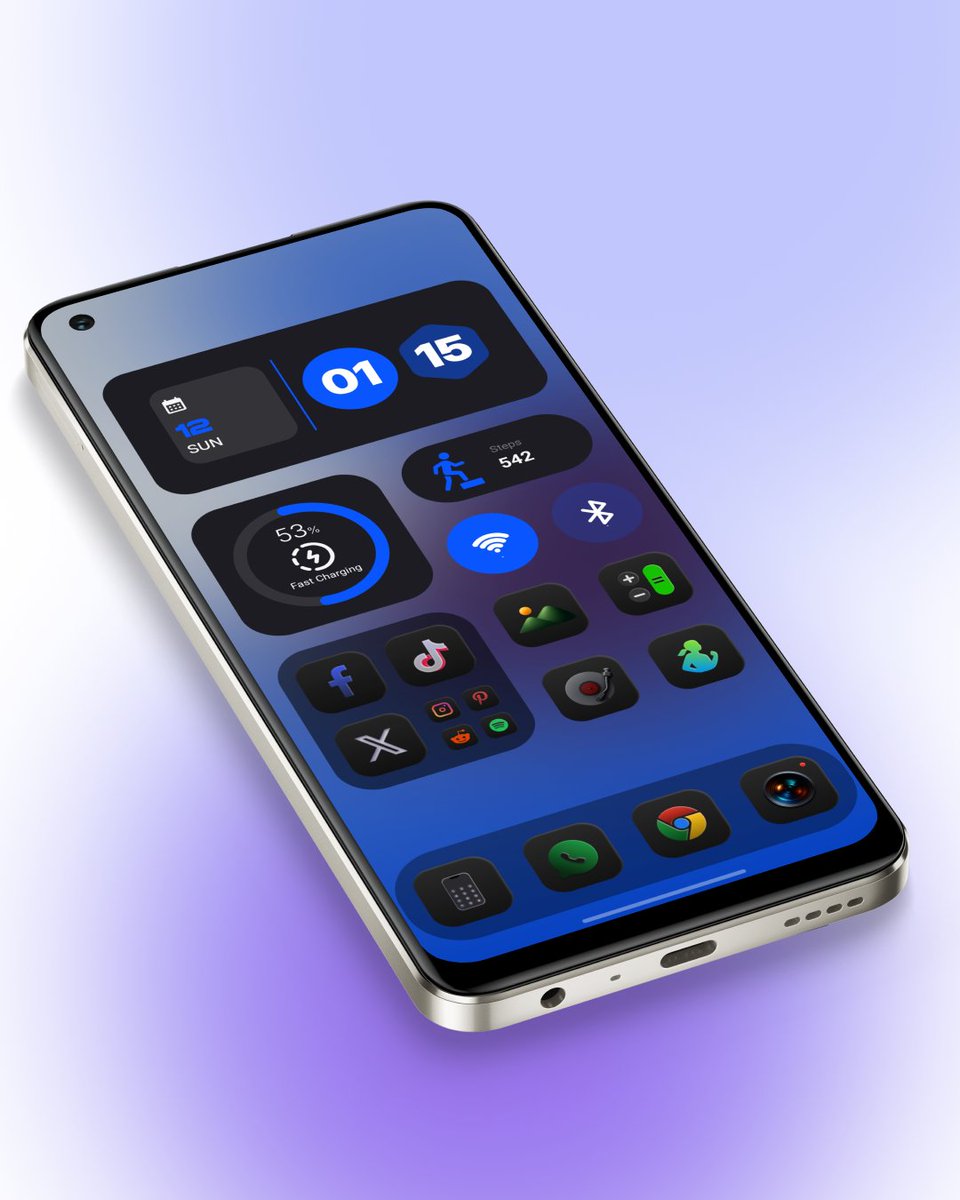 Android15Kustom's tweet image. My setup today📱🔥🚀

#Homescreen #setup #widgets #Android #wallpapers #kwgt