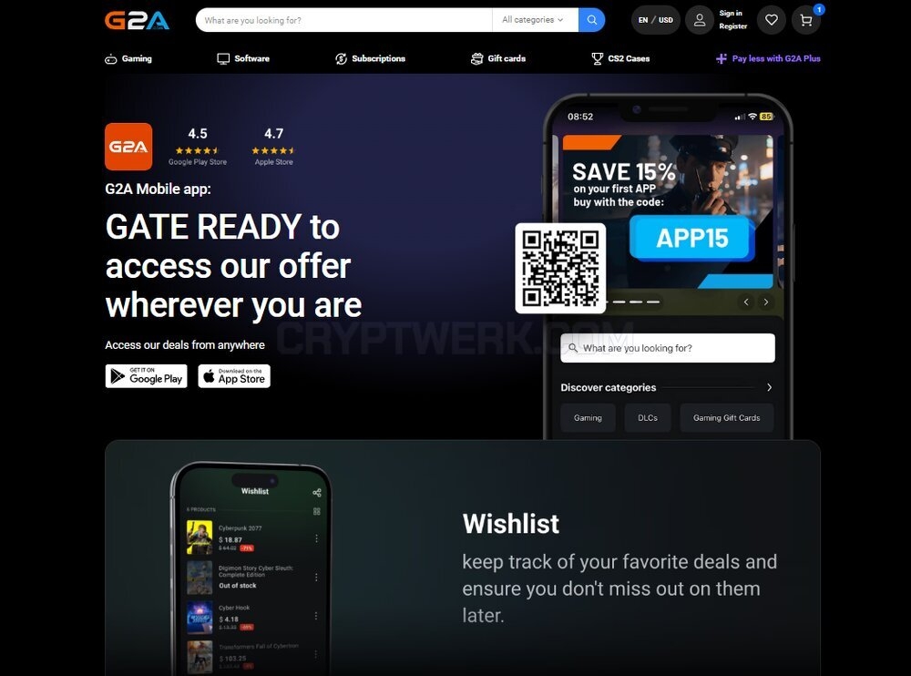 Cryptwerk_com's tweet image. 🌀 G2A
🔹 Global marketplace for digital games and software.

⭕ Accepts: BTC

🌐 Address: 31/F, Tower Two, Times Square, 1 Matheson Street Causeway Bay, Hong Kong

◻️ #gamekeys #gamingmarketplace #giftcards #pcgames 

🔽 Learn more cryptwerk.com/company/g2a/