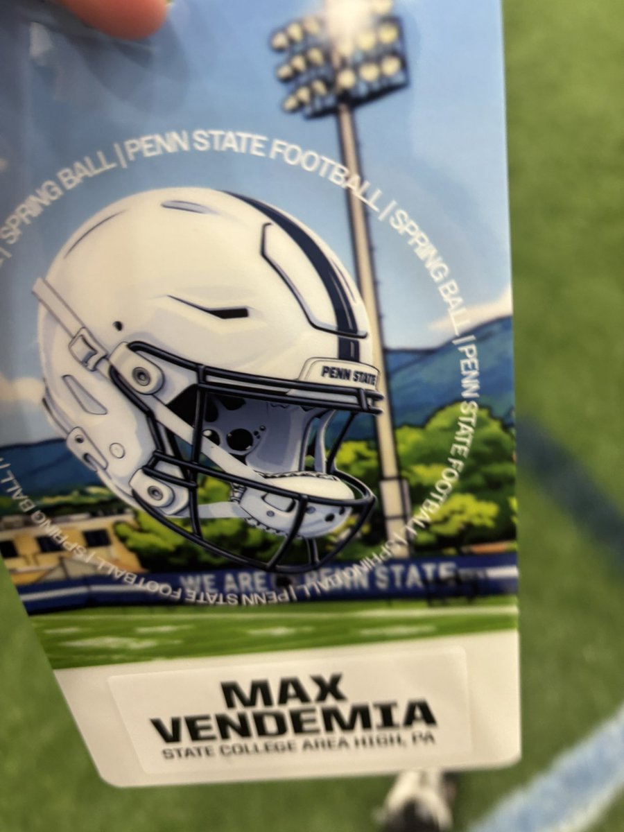 MaxVendemia2029's tweet image. Had a great time back at @PennStateFball practice yesterday!  Loved the energy and competitiveness at practice with the live periods. Great to connect with WR Coach @KashifMoore and @ZemaitisTouch_ as well!  Pumped to compete at camp this summer!!
#WeAre #Classof2029 #WR