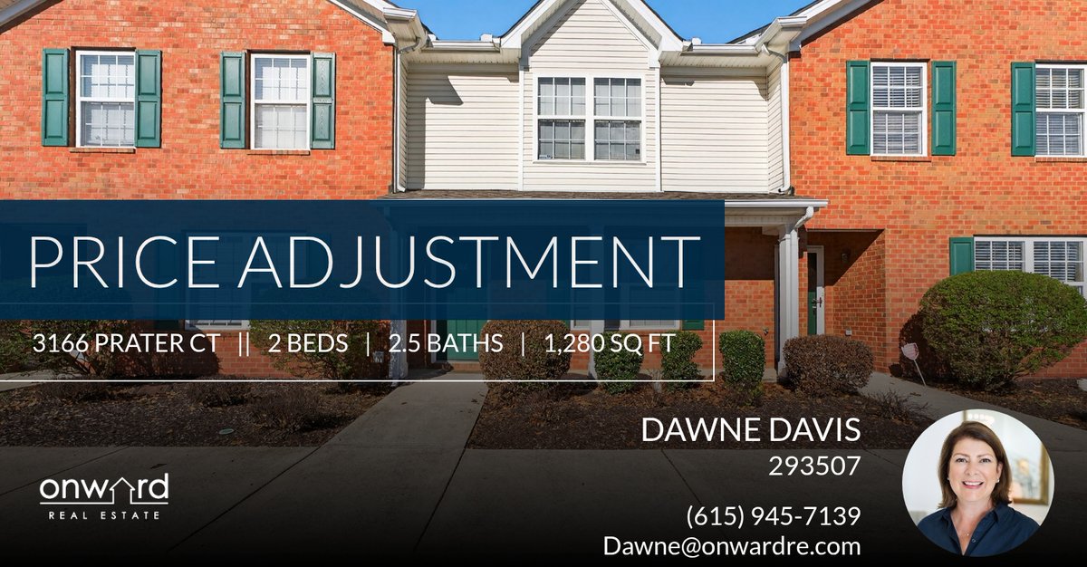 dawnedavis's tweet photo. 📍 Price Adjustment 📍 This recently reduced home at 3166 Prater Ct in Murfreesboro won't last long, so, don't wait to set up a showing! Reach out here or at (615) 945-7139 for more infor... https://t.co/AtysftRtpS https://t.co/228ZmwER9u