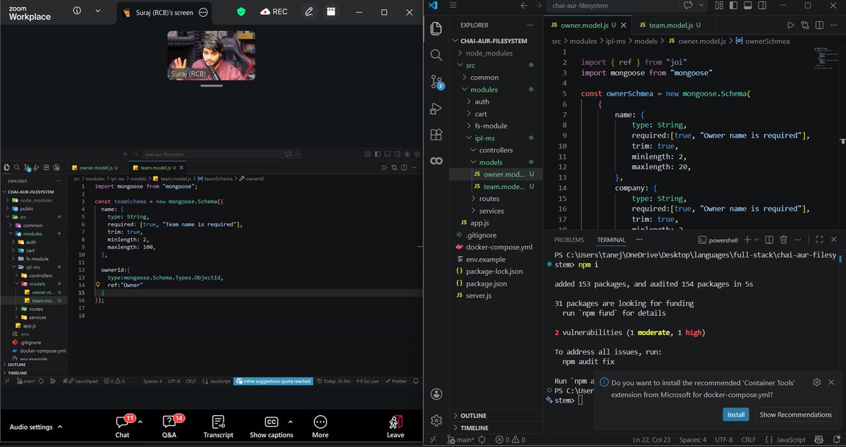 rachit26227444's tweet image. Designed a complete IPL management system from scratch today  
Started with ER diagram → entities, relations, junction tables  
Converted it into models and structured database properly  
Then moved to routes and actual backend flow  
#DBMS #ChaiCode
@nirudhuuu @ChaiCodeHQ