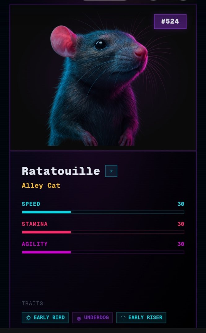 Ratway isn’t just racing. It’s a live system on <a href="/Metacade_/">METACADE</a>.

Mint unique rats.
Train daily.
Breed for stronger traits.
Compete in real races.

Every action is on-chain.
Every outcome matters.

Win consistently, and $MCADE follows.

Enter the tunnels: ratway.metacade.co