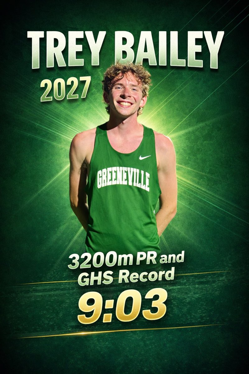 Btowndad's tweet photo. A good 3200m run for @trey_bailey46 over the weekend!! https://t.co/YUs0oq7ZSC