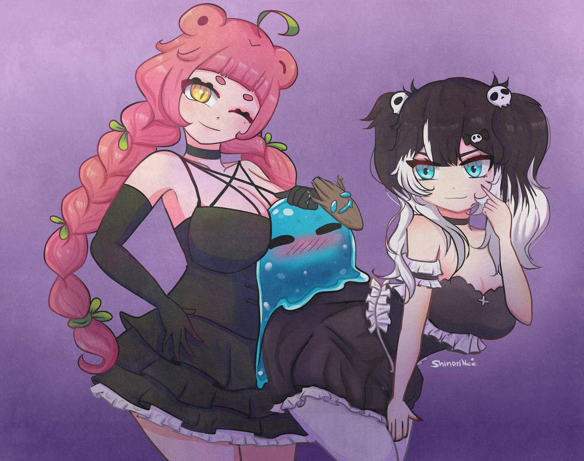 Shinorinee's tweet photo. ✨Dibujo a pedido de @Naviel_21 

Gracias, Moco azul cochino :'3 💦

Es la primera vez que dibujo a mi hermosa @KuroAmyVT conmigo, ya era hora 🗣️🗣️🗣️🩷
 
#KuronesArt
#ShinoriArt https://t.co/KuYlIEy97S