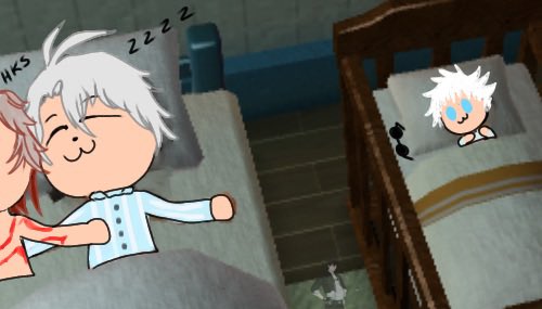 keiyhey's tweet image. My first contribution to #phaidei community, yall want more?

This looks so silly oml, whose baby is that????

#honkaistarrail #gojo #jjk