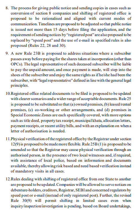 rscompanyy's tweet photo. #MCA invites suggestions and comments from stakeholders on the proposed draft amendments. Suggestions/comments, may be submitted through the e-Consultation Module available on MCA website latest by 9 th May, 2026. #companiesact https://t.co/DmIlDAfMNM