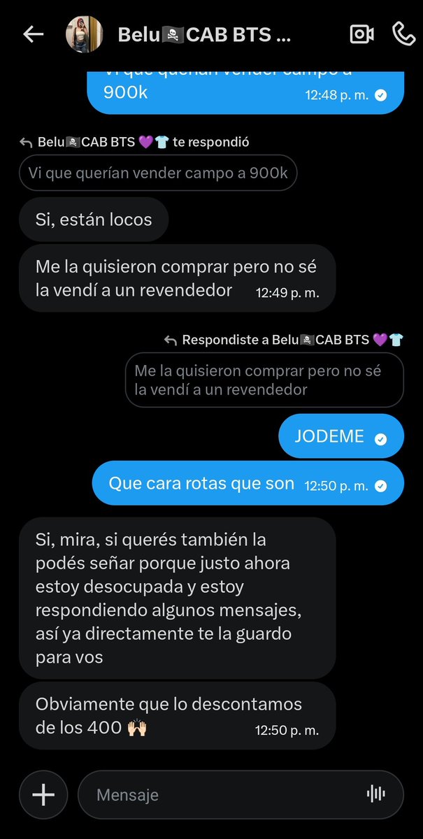 nejiqlo's tweet photo. HOLA ARMY.
Esta cuenta es pura estafa, vende entradas para el recital pero ya se cambió de nombre y de foto TRES VECES y todas fotos de chicas diferentes.

@/BeluCARC_444 
Por favor reporten y bloqueen a esta cuenta.

TENGAN CUIDADO Y NO CONFÍEN TAN FÁCIL. https://t.co/iN0rTq1Cl7