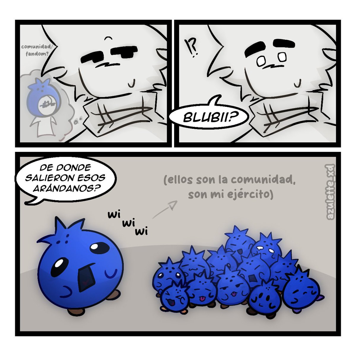 azulette_xd's tweet image. Omg!! Arandanitos?🫐
#blubii #arandanos #dibujodigital