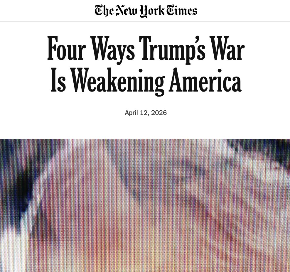 Just four? Now imagine a world where Congress stood up to this in the first place. #CA37

nytimes.com/2026/04/12/opi…