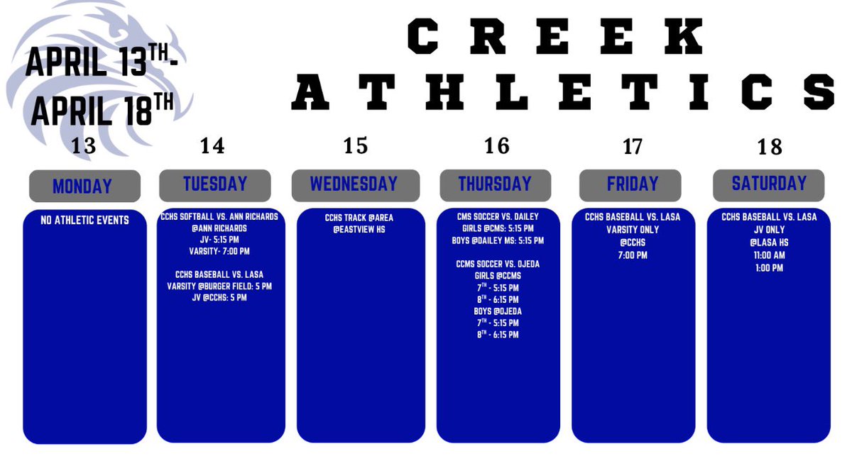 Cedar Creek Athletics tweet media