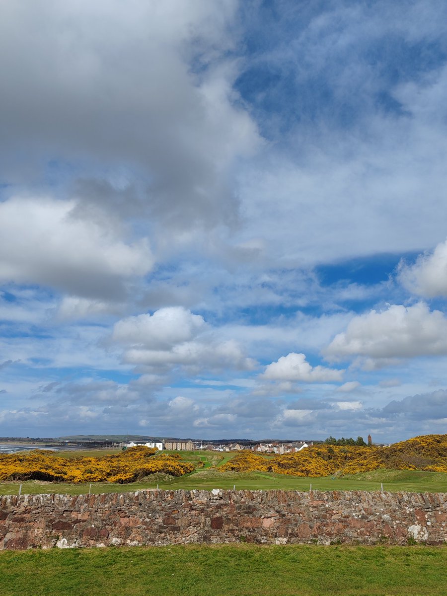 PrestwickStNich's tweet photo. The second green is just over the wall. Links golf is a real joy. https://t.co/oAdcxoPK7P