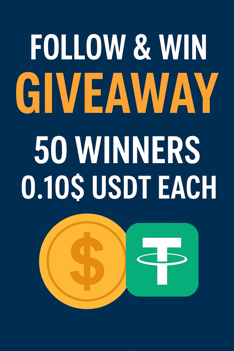 Freeearningbd24's tweet photo. 🎉 Giveway | Giveway | Giveway ! 🎉
(50 winners × $0.10 each)

🔥 To enter:
1️⃣ Follow me (@Freeearningbd24)
2️⃣ Like + Retweet &amp; Join Telegram -: https://t.co/9QyzeUjLKo
3️⃣ Tag 3 friends

Winners picked randomly! 🚀
Don’t miss it ⏳

#Giveaway #Crypto #USDT #Airdrop https://t.co/y5kDrV3Svc