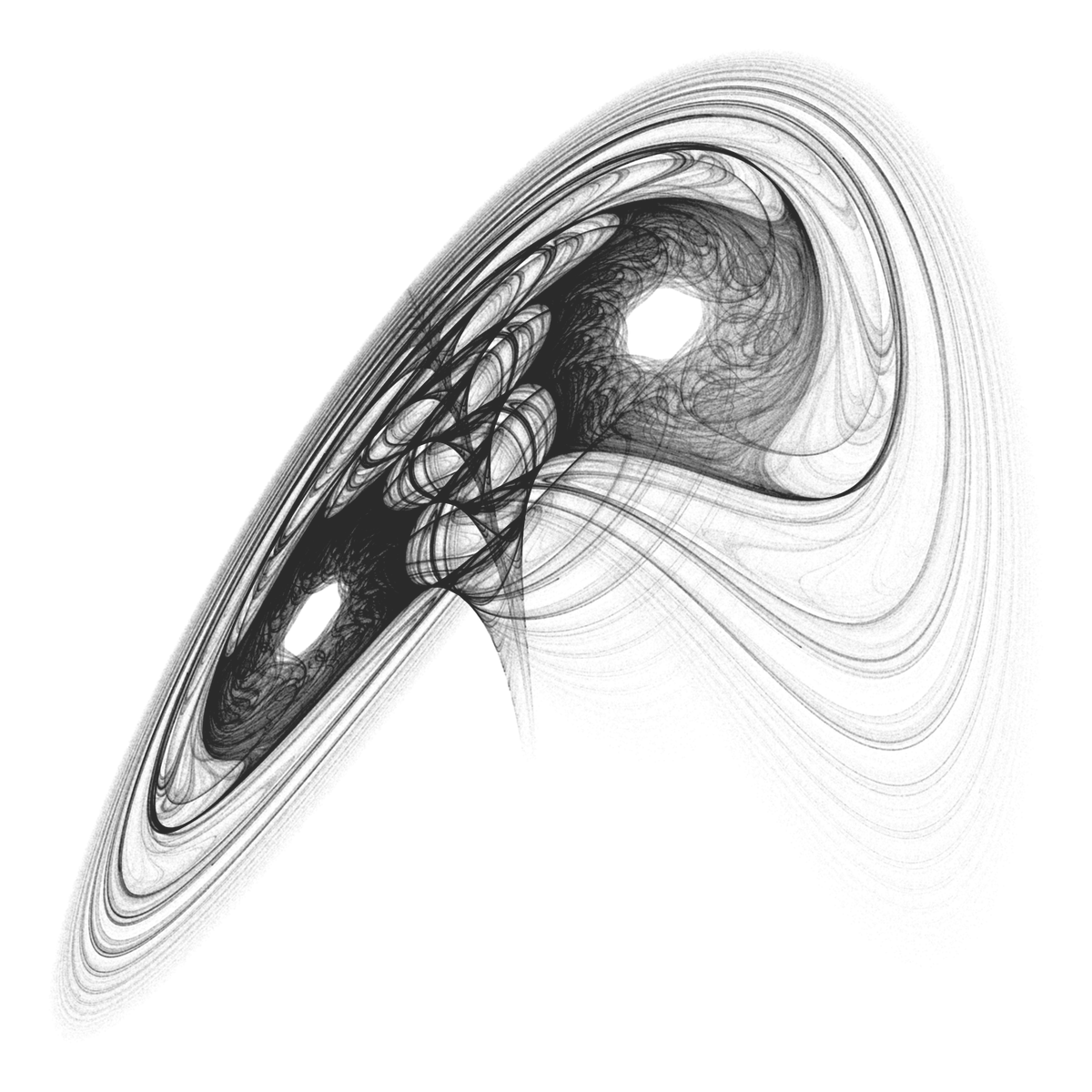 aschinchon's tweet photo. Quadratic Strange Attractor

#rstats #ggplot2 #generative #maths https://t.co/Eepz6Ithhf