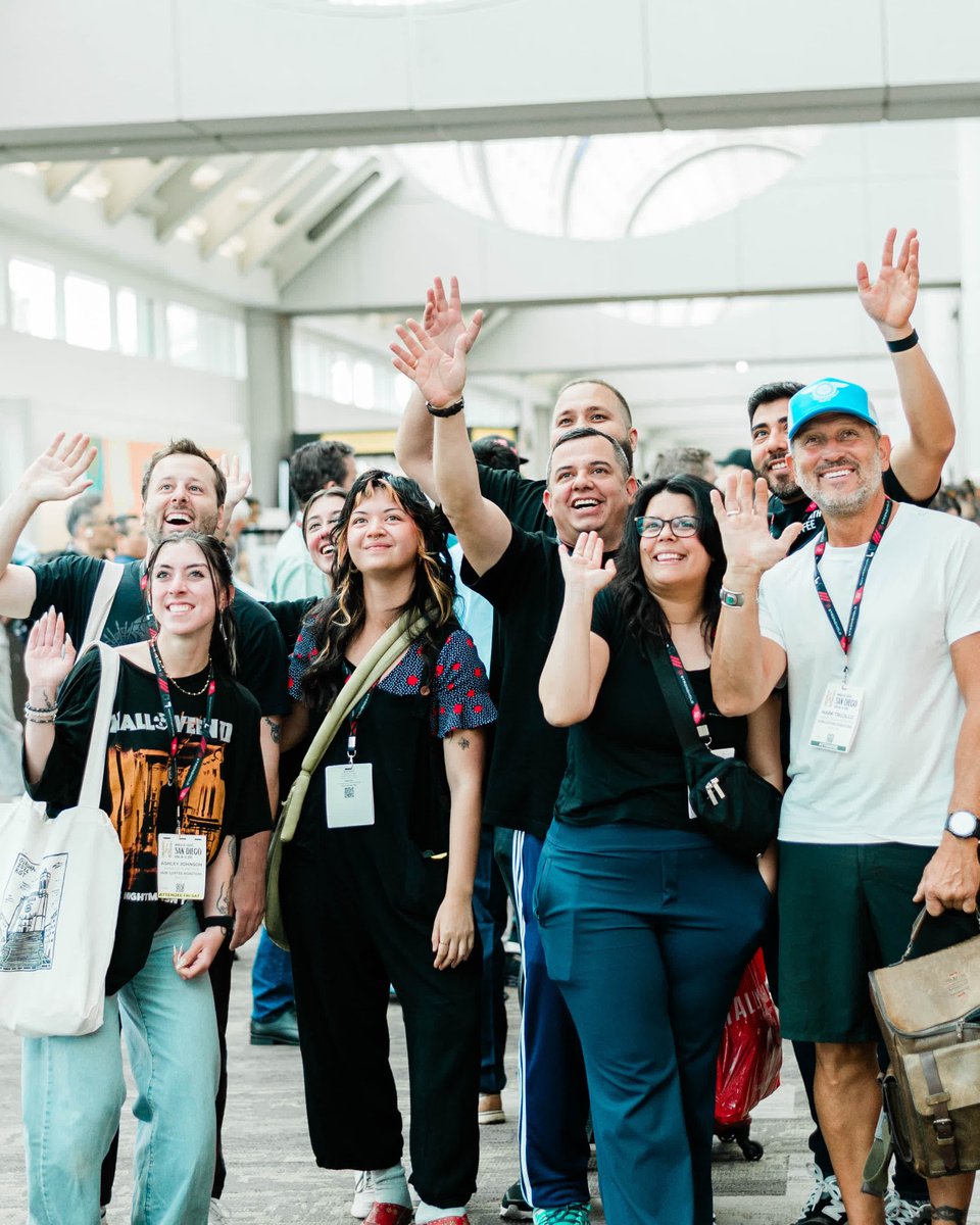 SpecialtyCoffee's tweet photo. It's the final day of World of Coffee San Diego! The show floor is alive, the conversations are flowing, and there's still plenty to discover. If you haven't joined us yet—today's your moment! Register onsite or online at at https://t.co/qPQBbILkMk https://t.co/h9YV95BZAf