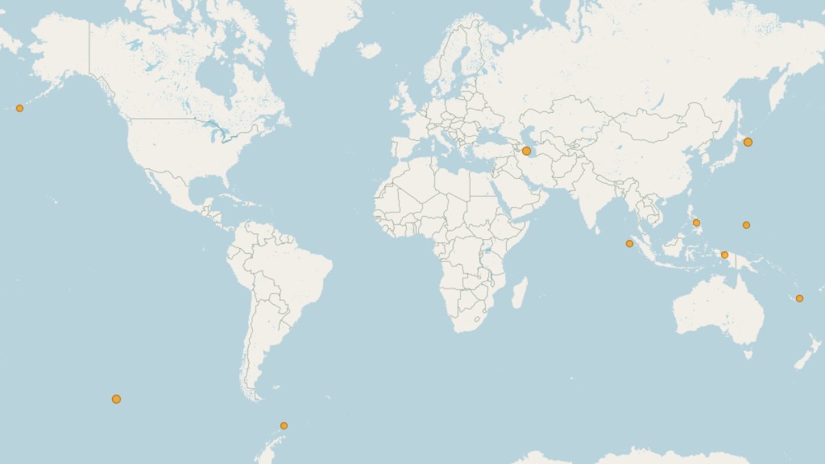 NewEarthquake's tweet photo. Weekly Earthquake Recap

📊 M5+ earthquakes: 10
💥 Largest: M 5.6 - Pacific-Antarctic Ridge
⬆️ Shallowest: 10 km, M 5.2 - 0 km S of Tabonok, Philippines
⬇️ Deepest: 55 km, M 5.2 - 187 km ESE of Atka, Alaska https://t.co/n46tAxR4OZ