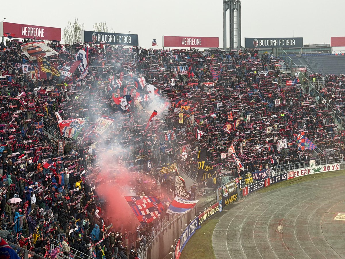 CTB2004's tweet photo. #BolognaLecce 12/4/2026 Curva Andrea Costa https://t.co/vsfOGiGpLr