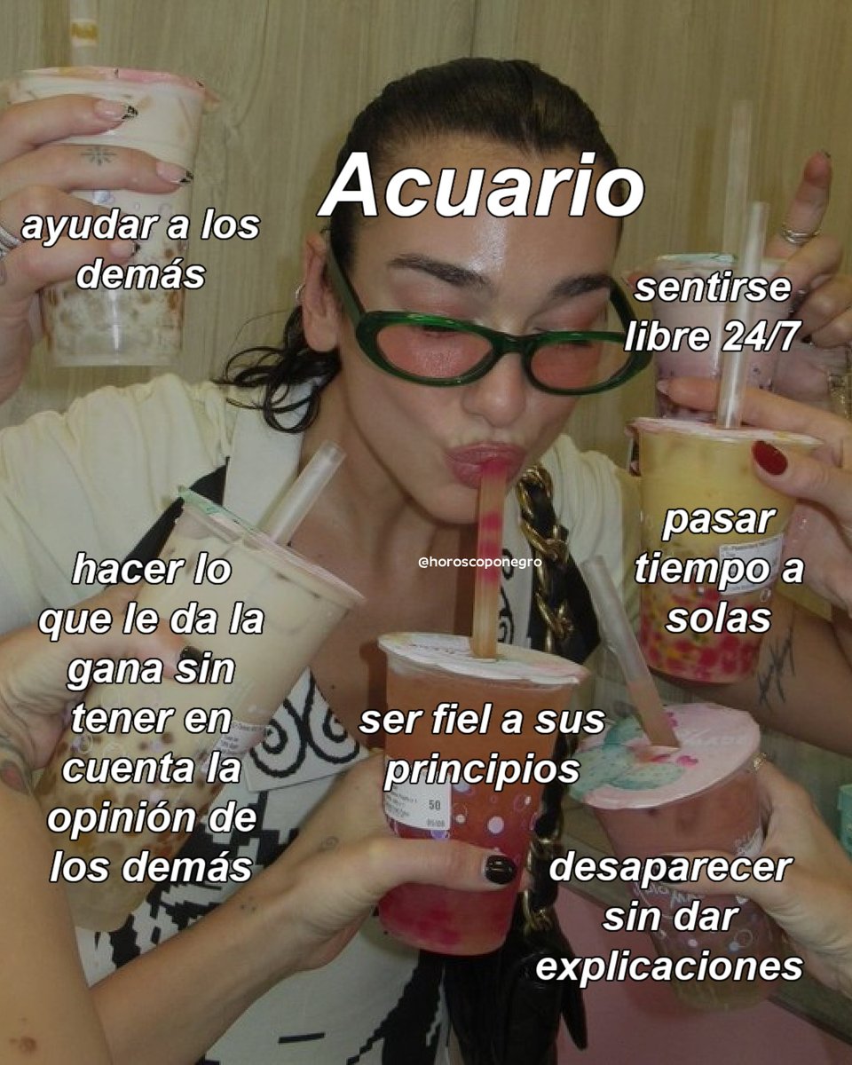 Pequeñas cosas que hacen feliz a Acuario ✨🔮 Cuéntanos en comentarios todo lo que te hace feliz 🖤