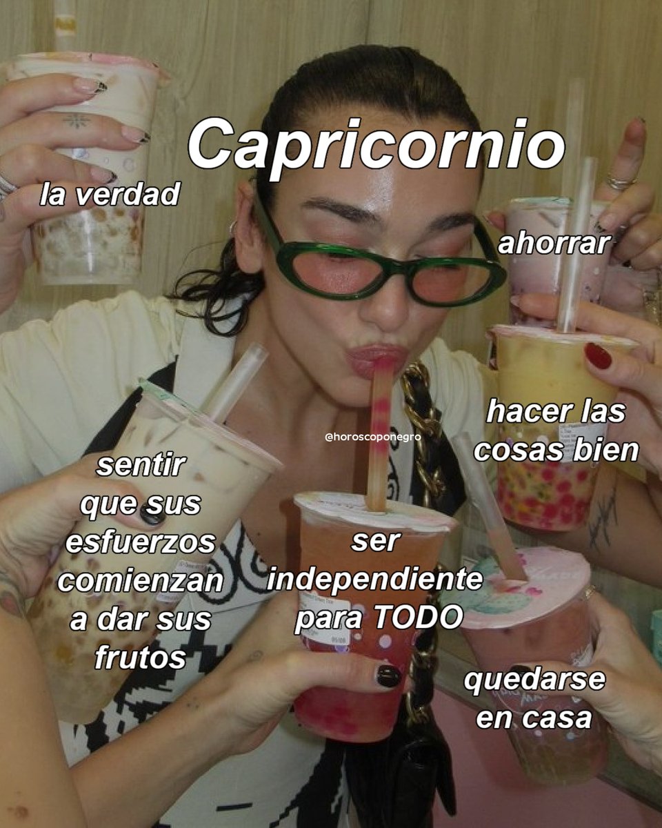 Pequeñas cosas que hacen feliz a Capricornio ✨🔮 Cuéntanos en comentarios todo lo que te hace feliz 🖤