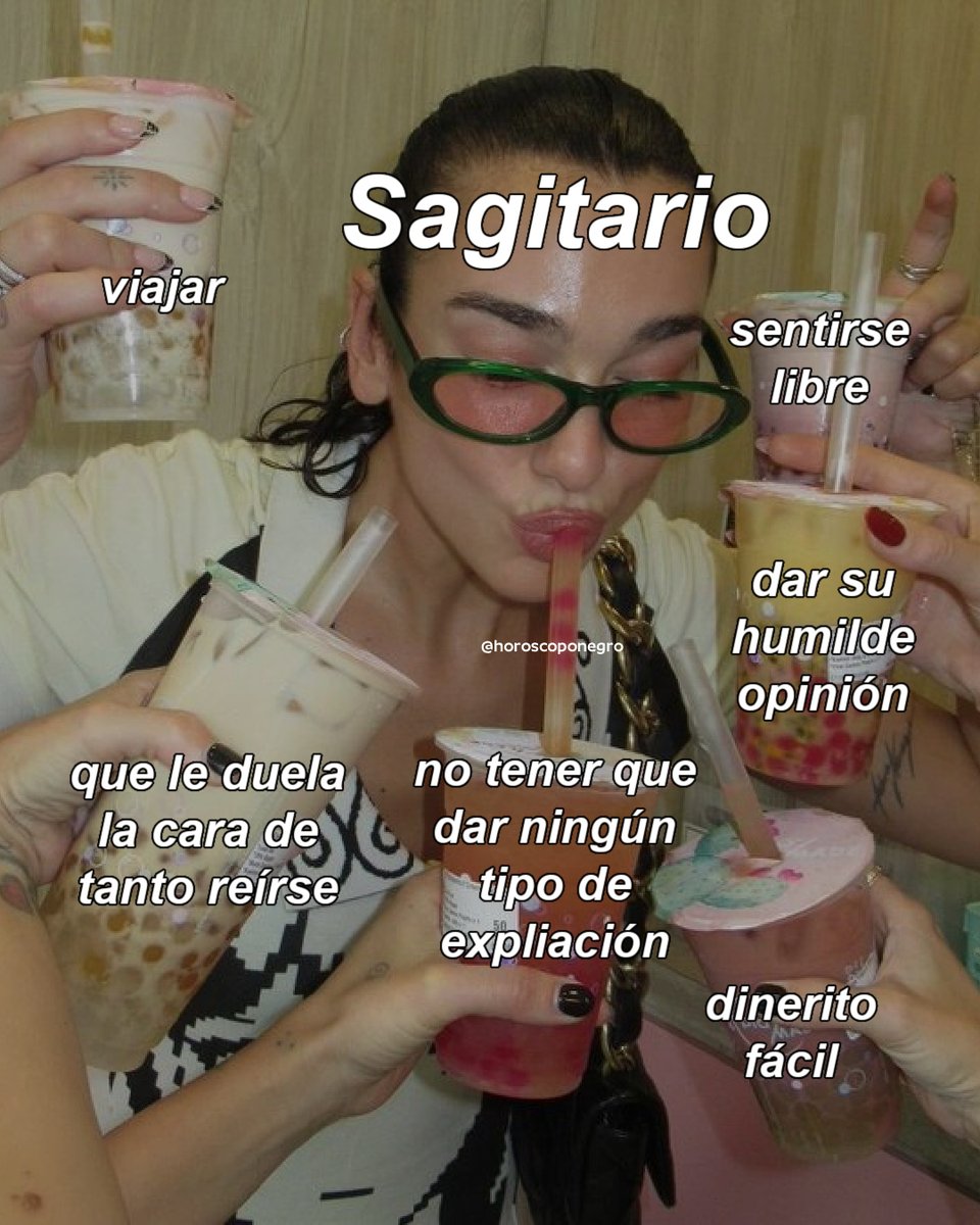 Pequeñas cosas que hacen feliz a Sagitario ✨🔮 Cuéntanos en comentarios todo lo que te hace feliz 🖤