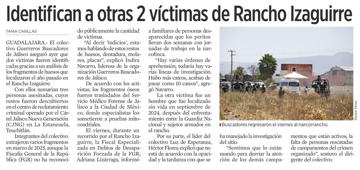 ‼️Más del Rancho Izaguirre, del que ya no quieren que hablemos. 

#QueNuncaSeNosOlvide 

#MorenaEsUnPeligroParaMéxico 

<a href="/Reforma/">REFORMA</a>