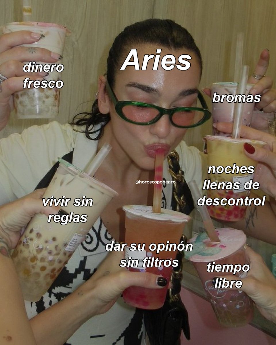 Pequeñas cosas que hacen feliz a Aries ✨🔮 Cuéntanos en comentarios todo lo que te hace feliz 🖤