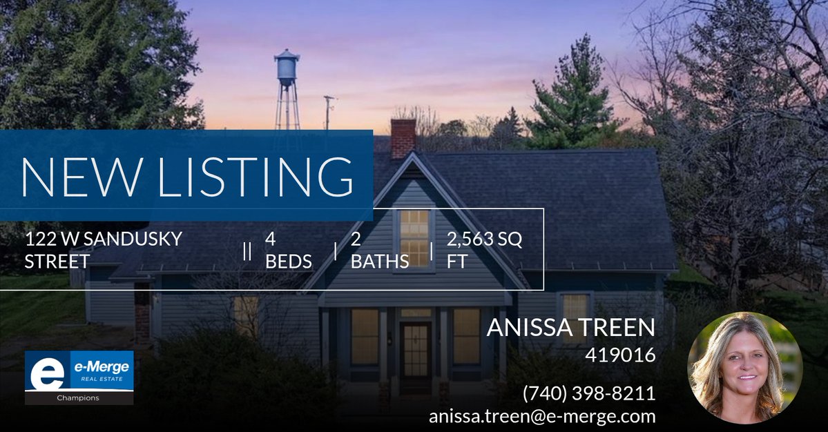 AnissaTreen's tweet image. 📍 New Listing 📍 Take a look at this fantastic new property that just hit the market located at 122 W Sandusky Street in Fredericktown. Reach out here or at (740) 398-8211 for more information!

Listed by Katie Baumgart

Anissa Tr... anissatreen.e-merge.com/showcase/122-w…
