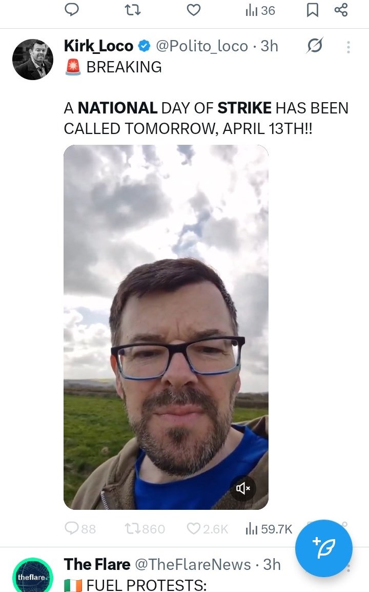 Ordinar23421152's tweet photo. Kirk Loco, an unemployed  Wicklow male who is in receipt of Social Welfare  and Free Legal aid joining calls for a National Day of Strike tomorrow.🤦‍♂️
This is what our taxes pay for! https://t.co/uAPjWiIAxC
