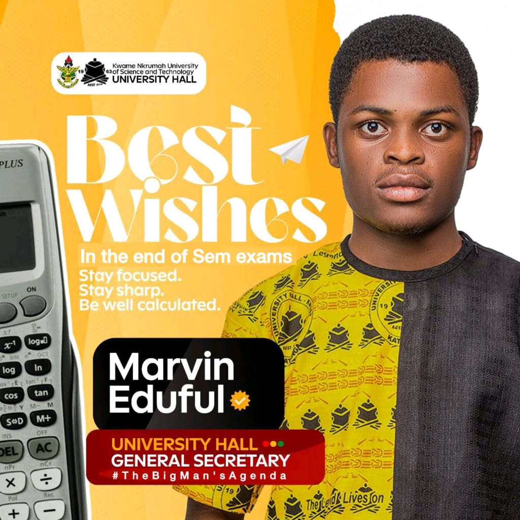 marvin_eduful's tweet photo. 🟡⚫️ 𝐄𝐃𝐔𝐅𝐔𝐋 𝐌𝐀𝐑𝐕𝐈𝐍

I wish you all the very best in your end of semester examinations. May your efforts yield excellent results. Stay focused, and stay confident.
@katanga_jcr
@CASFORDHALL1967 https://t.co/Ua7eXA3OtP