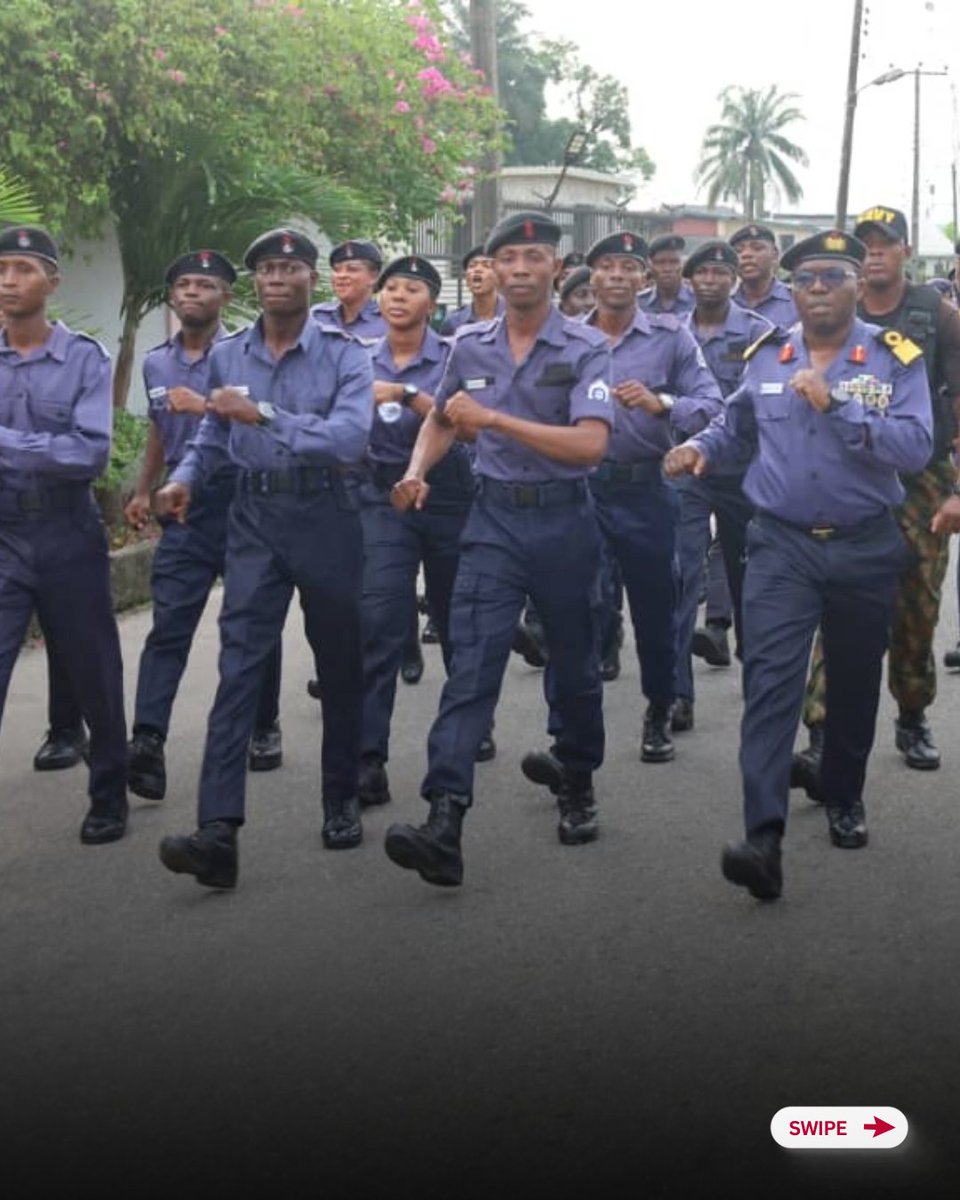 NigerianNavy's tweet photo. NIGERIAN NAVY REINFORCES NATIONWIDE OPERATIONAL READINESS THROUGH COORDINATED FIRST QUARTER ROUTE MARCH 2026 

#NigerianNavy
#OnwardTogether
#OperationalReadiness
#mentalalertness https://t.co/K9MuFStrEr