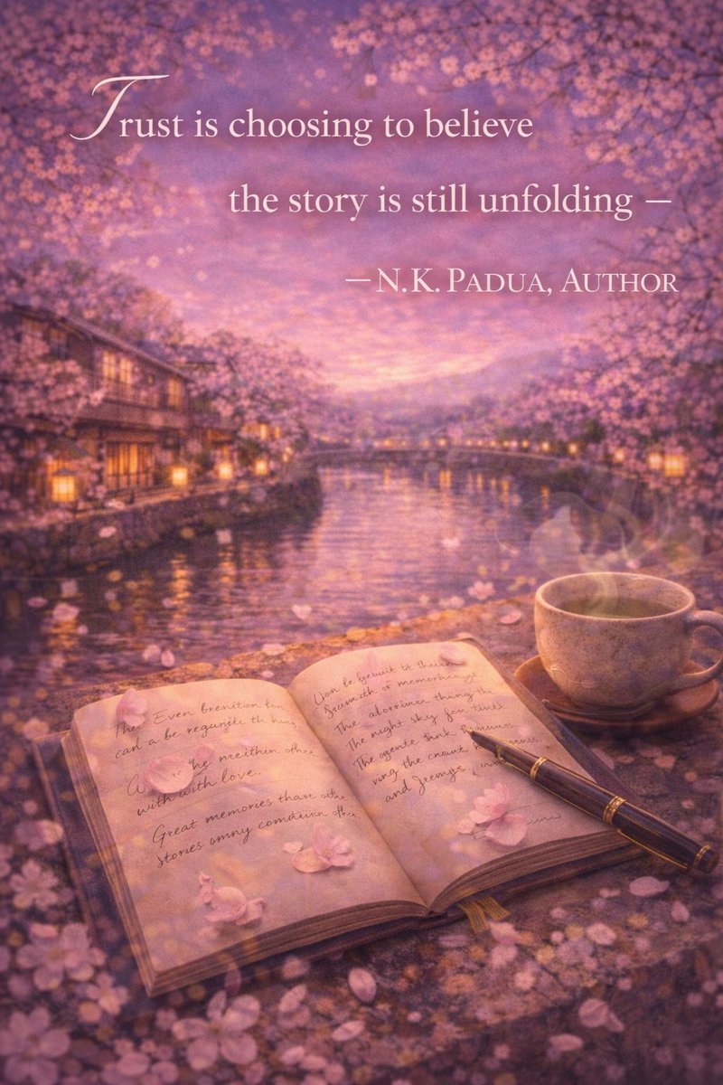 nkpaduaauthor's tweet image. Trust is believing…
your story isn’t over yet.

#SweetMemories #BookQuotes #EmotionalReads #IndieAuthor
