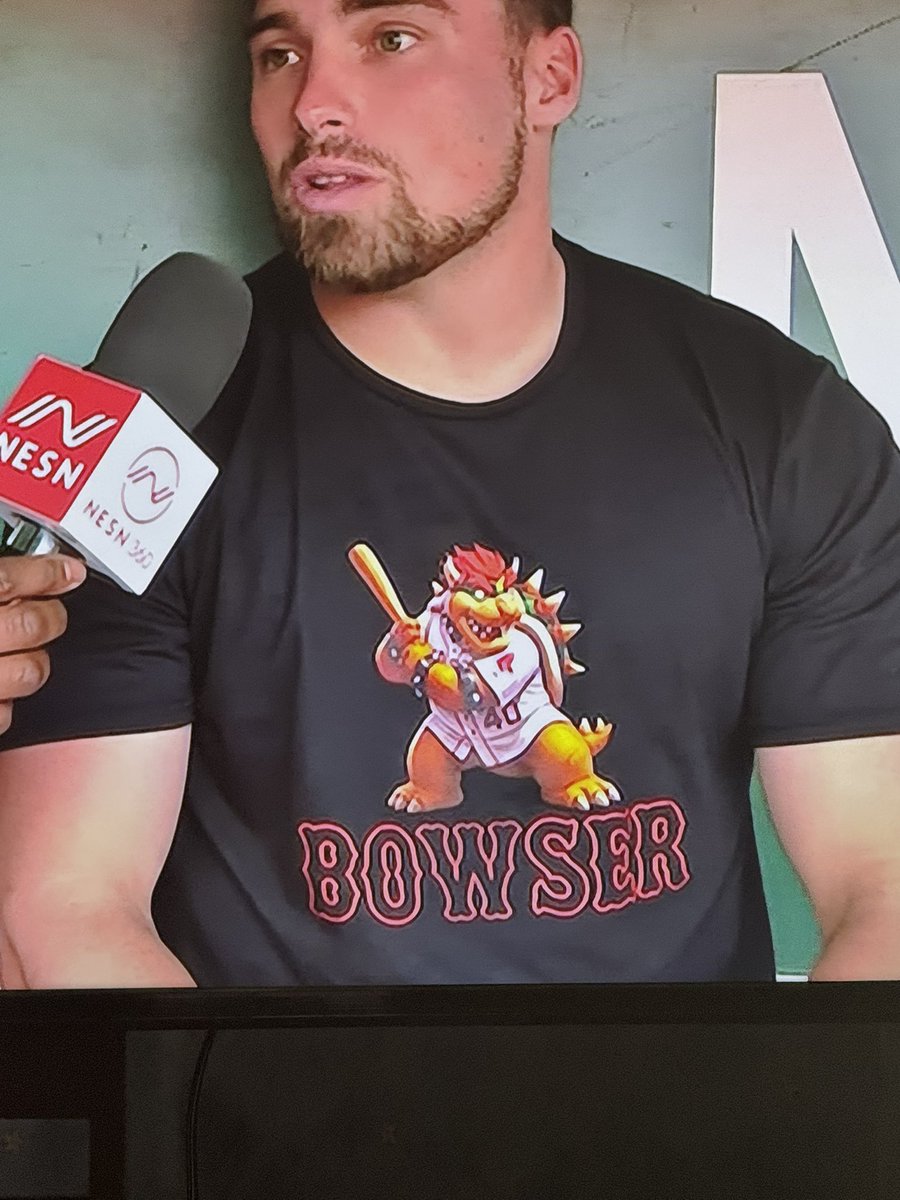 fadelinez_'s tweet photo. Why is Caleb Durbin wearing a Bowser shirt? And why is Bowser wearing a Contrares jersey 😂 https://t.co/H3p0QTajs7