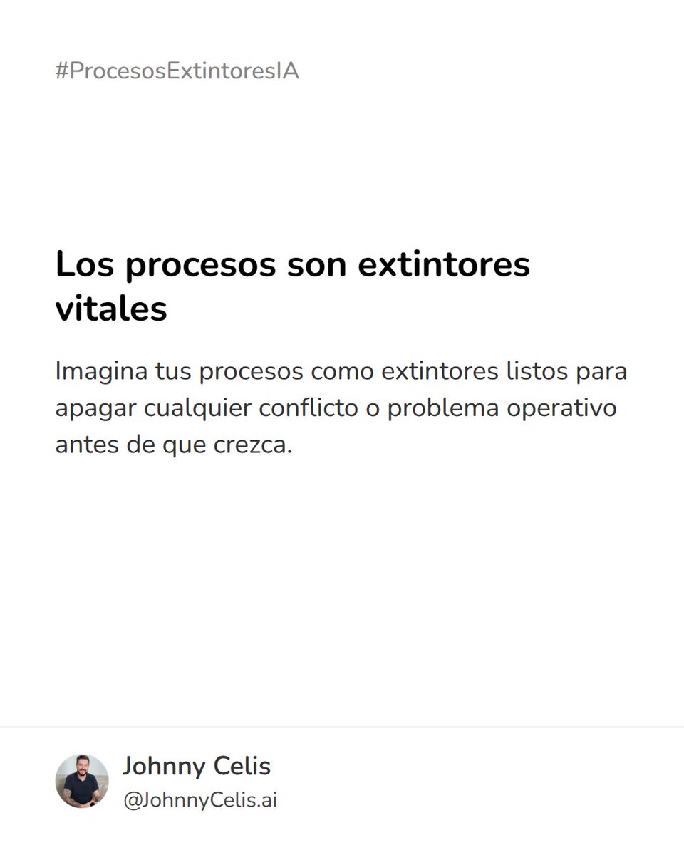 Joscero's tweet image. He analizado el impacto de procesos como extintores en 100 empresas.

1️⃣ Identifica los riesgos.
2️⃣ Define pasos claros.
3️⃣ Entrena a tu equipo.

Resultado: Control rápido y menos pérdidas. #Procesos #Automatización #GestiónDeRiesgos