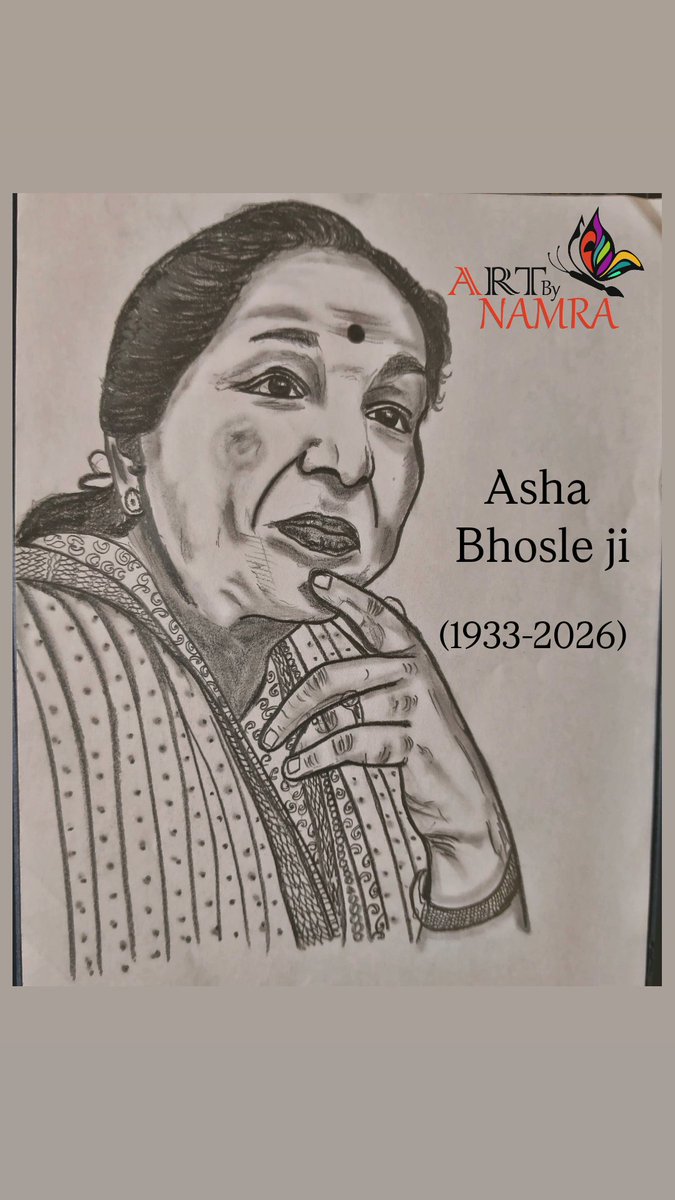 NamraSheth's tweet photo. Om Shanti 🙏
A timeless voice that touched millions of hearts…
(1933 – 2026)
Rest in peace, Asha Bhosle — your legacy will live on forever through your songs. 🎶💔 https://t.co/0bFEmuAKP3