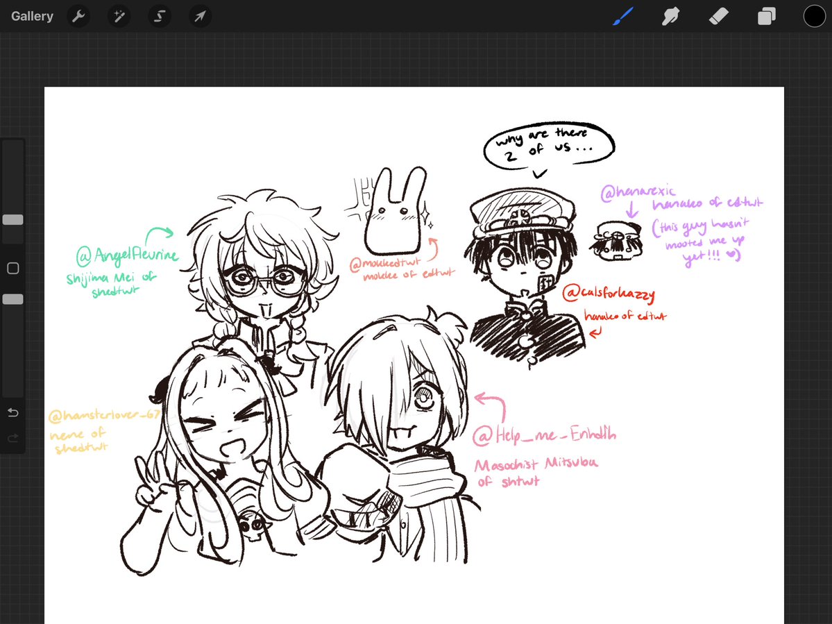 hanako of shtwt // epic return tweet media