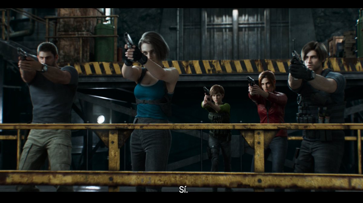 La última película animada de Resident evil que me quedaba por ver parece Los vengadores