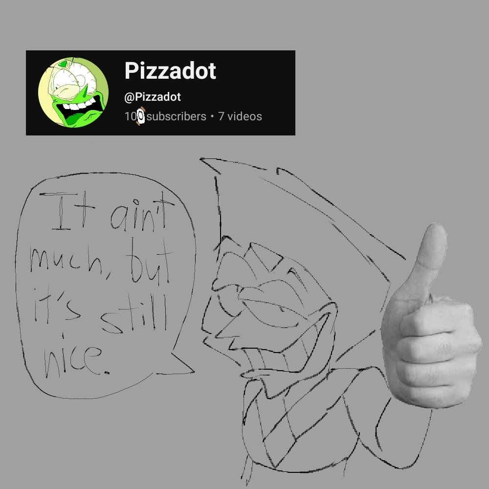Pizzadot_'s tweet photo. Oh neat 100 yt subs, probably out of character for Peridot to say this but whatever I just wanted an excuse to doodle https://t.co/vBwVDWnK8G