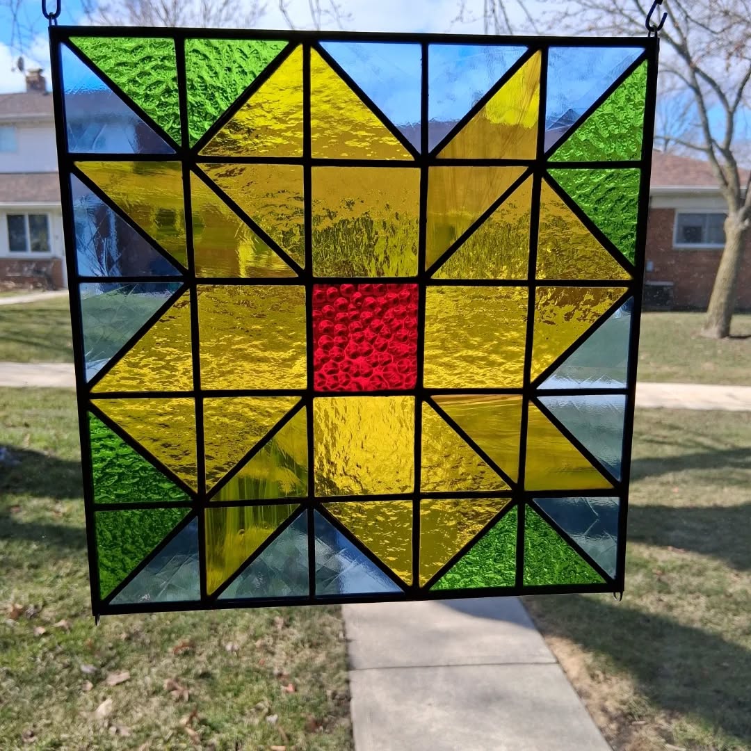 AvantGardeShows's tweet image. “I am a stained glass artist. I started my business on Etsy and have been doing this full-time since 2017.” - Gena Yarian, GKYCreations (2026 Solon Season Avant-Garde Art &amp;amp; Craft Show Vendor) #CLE #Handmade #Crafters #Artists #stainedglass